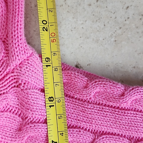 Lilly Pultizer Hot Pink Cable Knit Zip Up Hoodie Small - Picture 12 of 15
